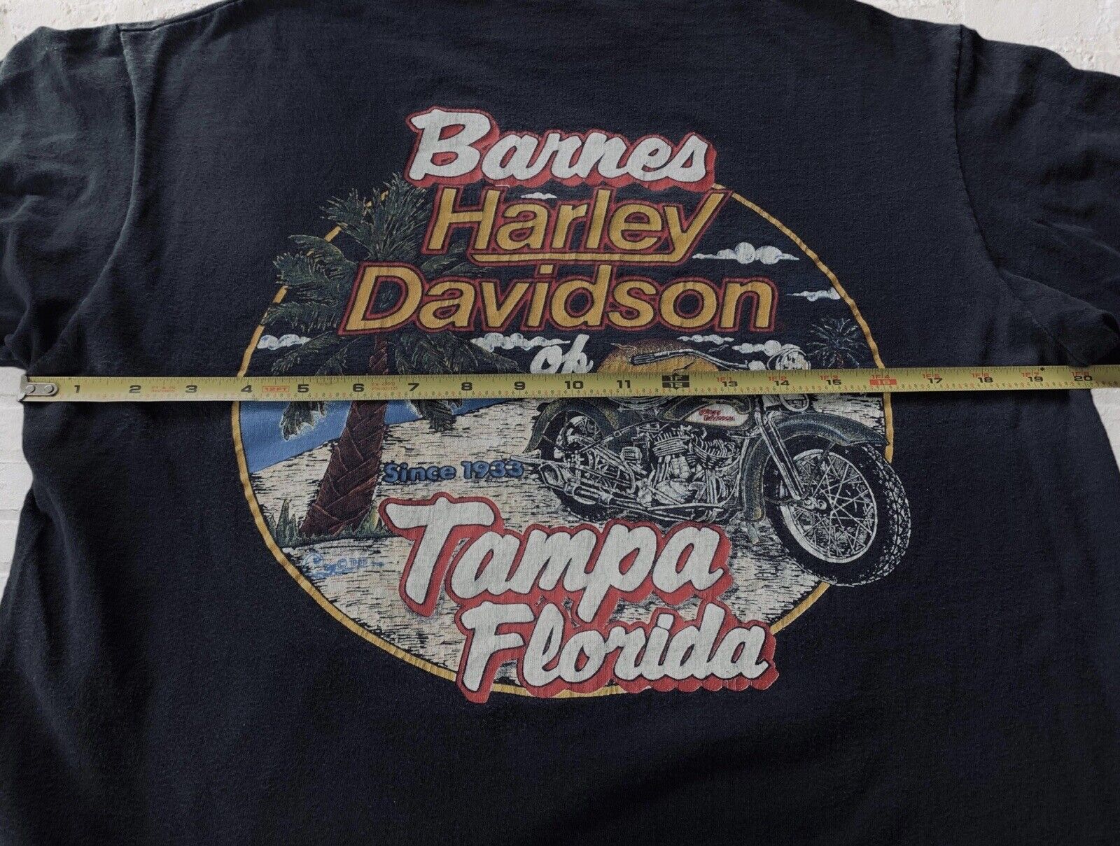 Vintage Late 80s Harley Davidson TShirt Single St… - image 9