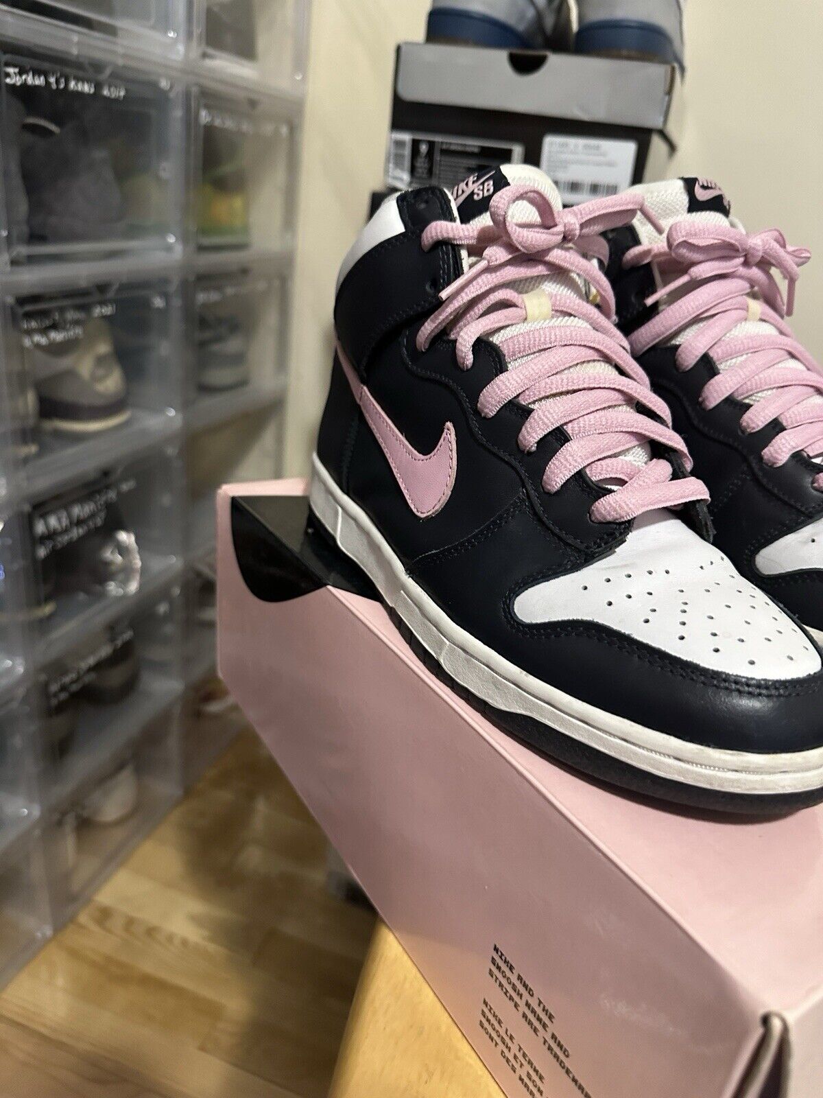 Size 9 - Nike Dunk Pro SB High Shy Pink - image 2