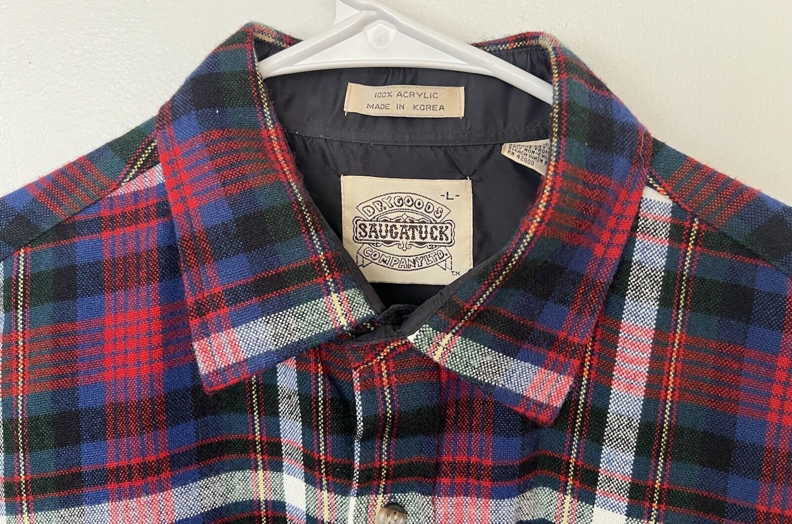 Vintage Saugatuck Dry Goods Co. Men's Red & Blue … - image 4