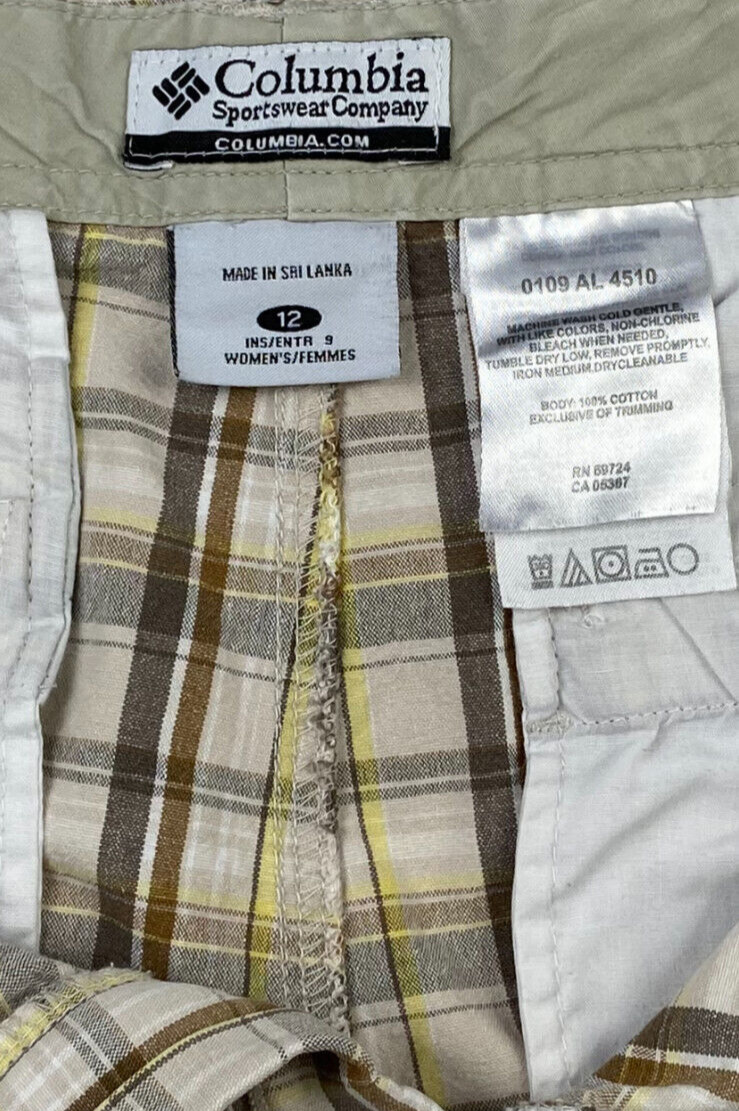 Columbia Sportswear Women's Size 12 Plaid 9" Inse… - image 3