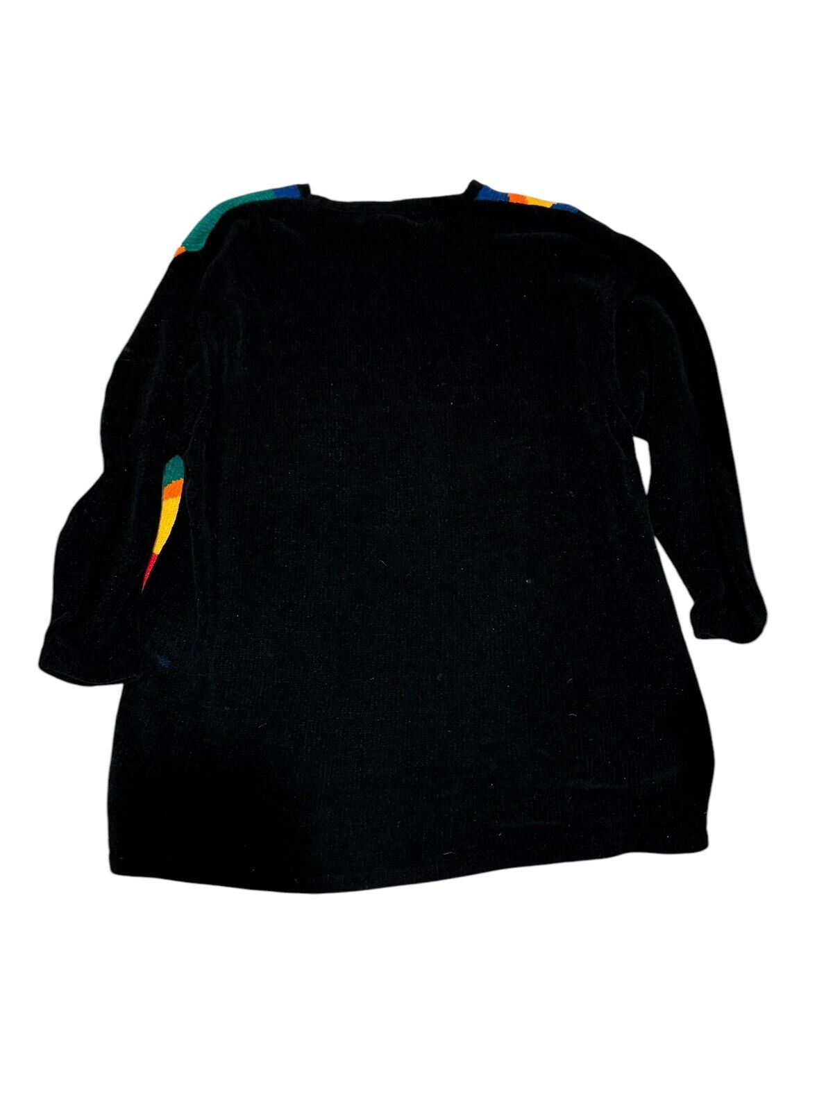 Vintage Victoria Woman Black Multicolored Geometr… - image 4