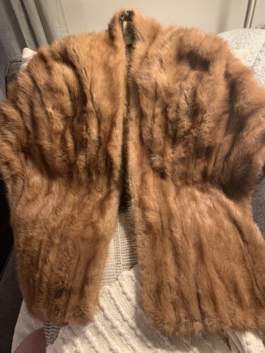 mink fur shawl - image 1