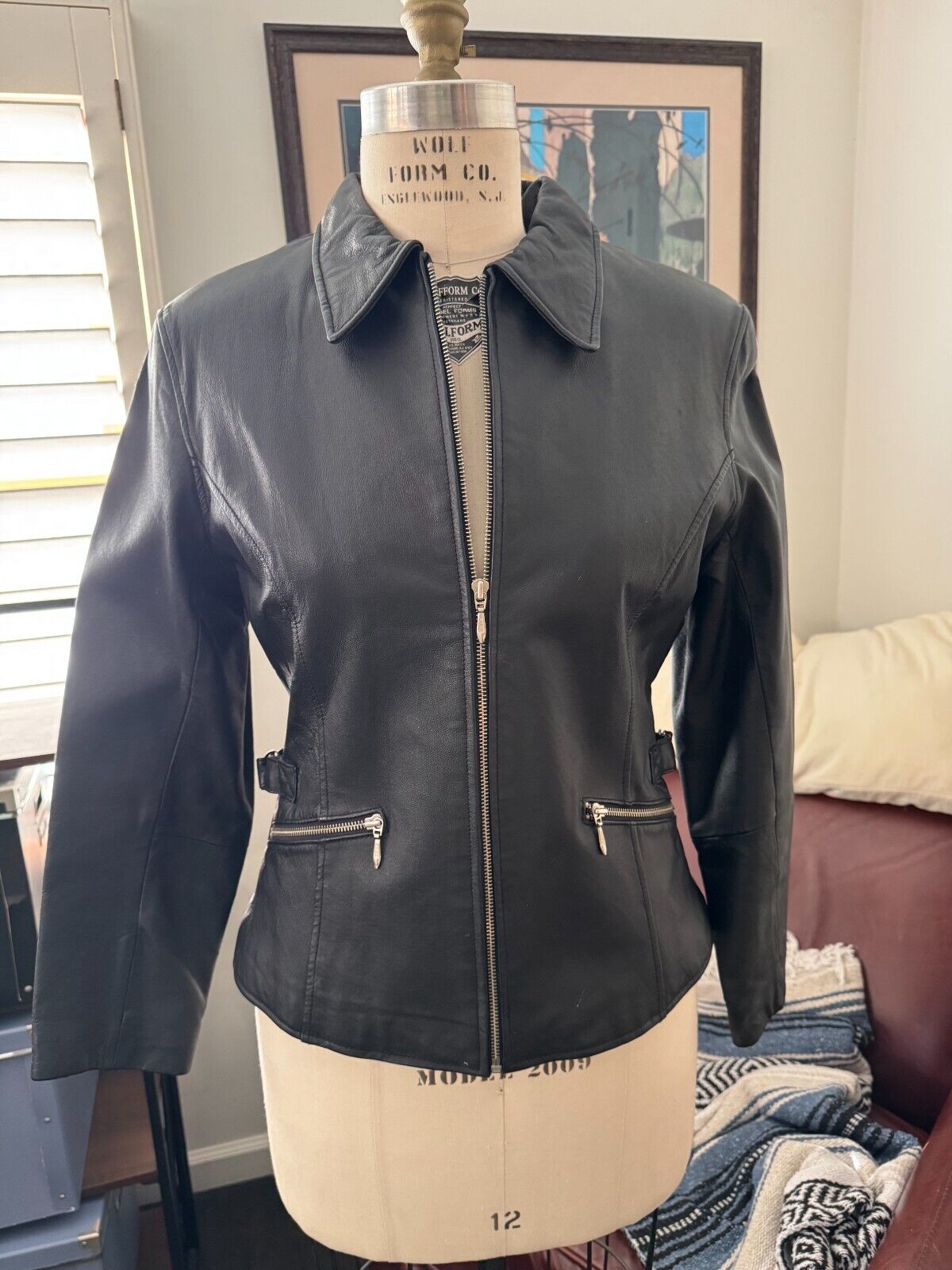 '90s Vintage real Leather Jacket - image 1