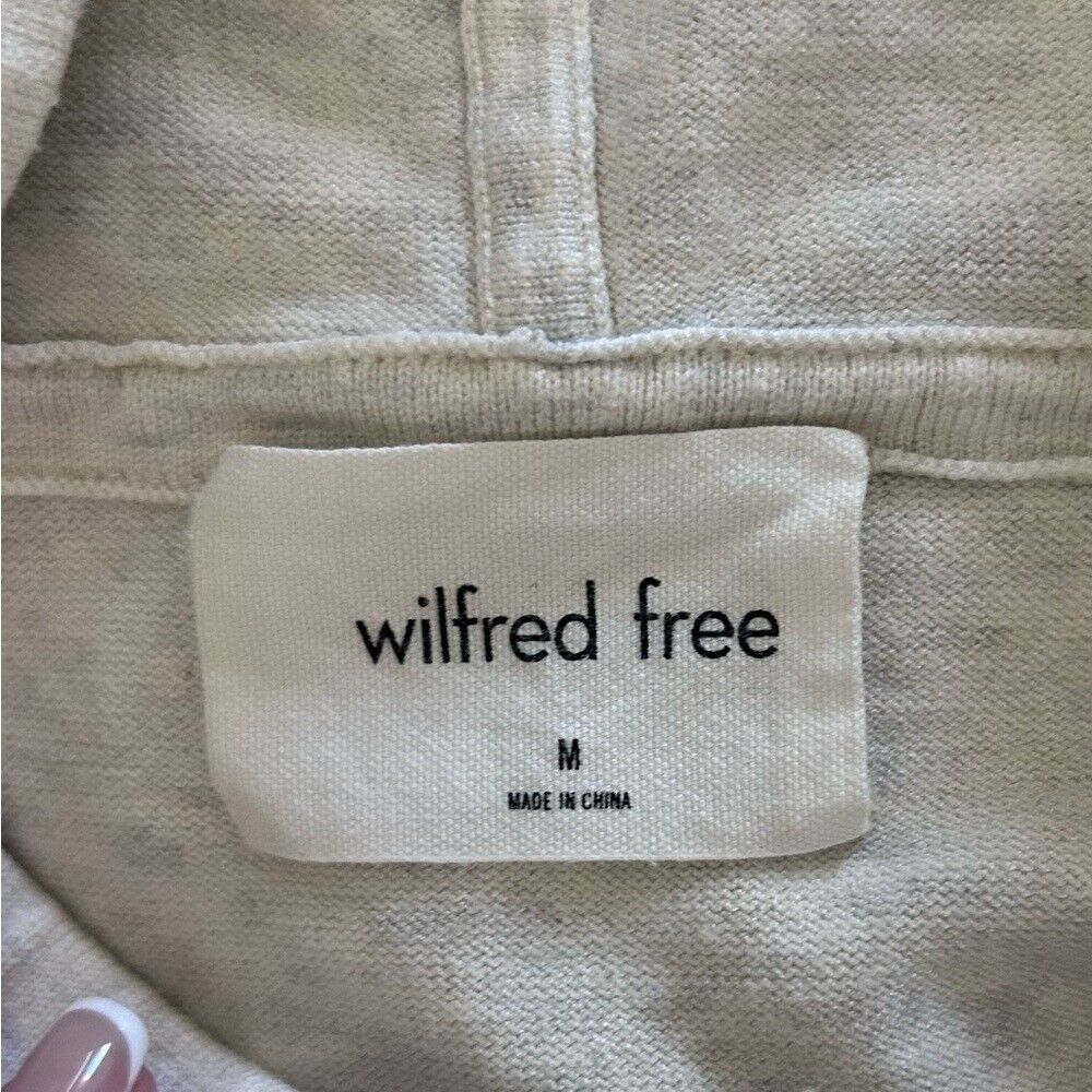 Wilfred Free Hooded Sweater Heather Gray/Beige Si… - image 4