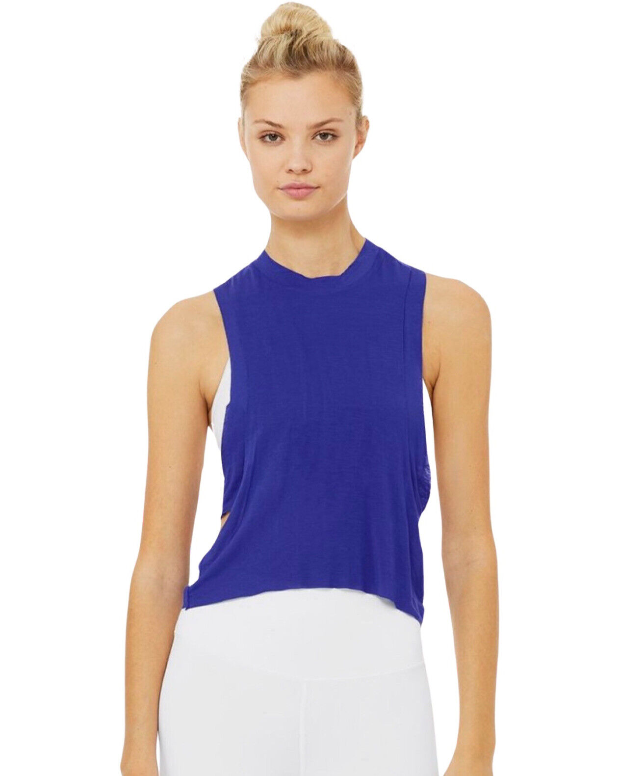 Alo Yoga Cool Elements Tank Top Blue S - image 1