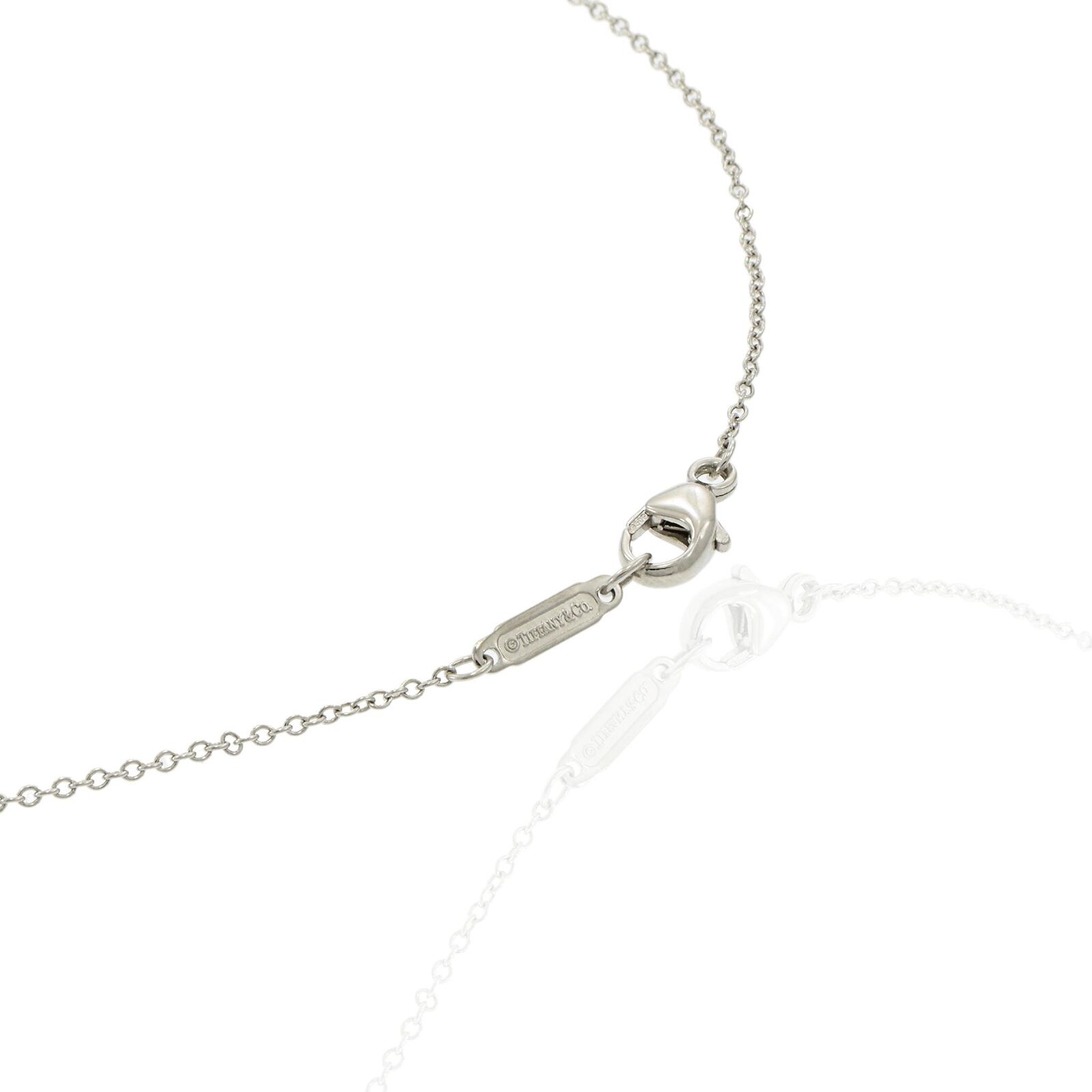 Signed Tiffany & Co. Platinum and Diamond Necklace - image 5