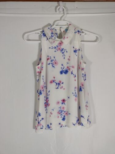 Cece Women Blouse Size S Sleeveless Floral