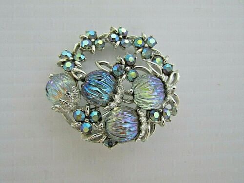 VINTAGE GLOWING TRANSLUCENT & SPARKLY RHINESTONE … - image 1