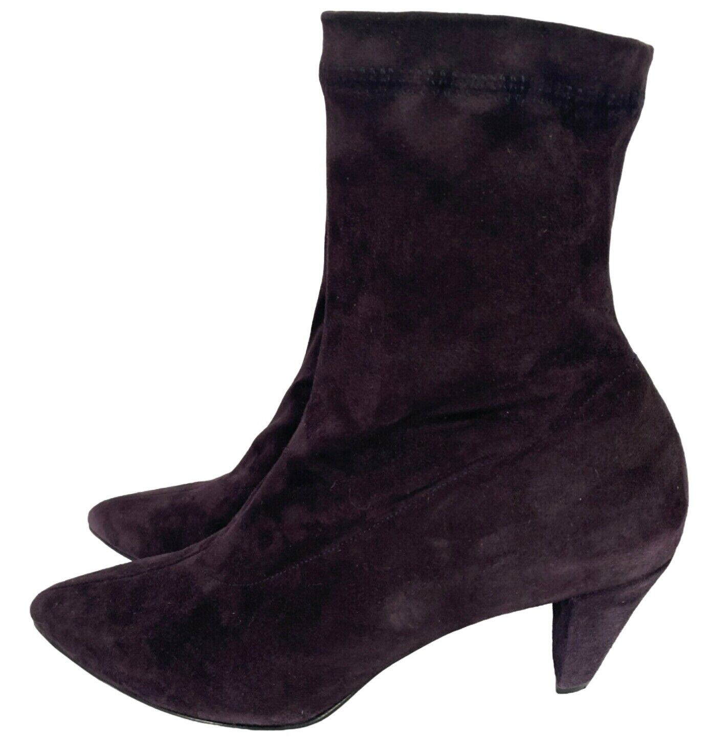 Robert Clergerie Paris Purple Plum Suede Ankle Bo… - image 4