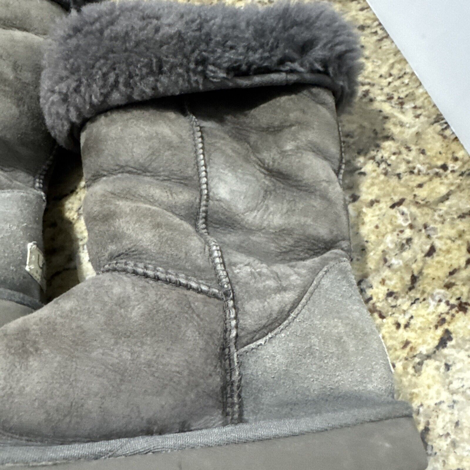 UGG baily Sheepskin Fold Down Women’s Boot Size 8… - image 2