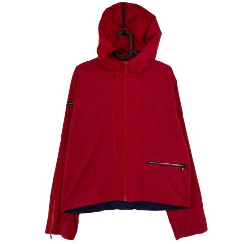 TOMMY HILFIGER JEANS Vintage Red Hooded Jacket Si… - image 1