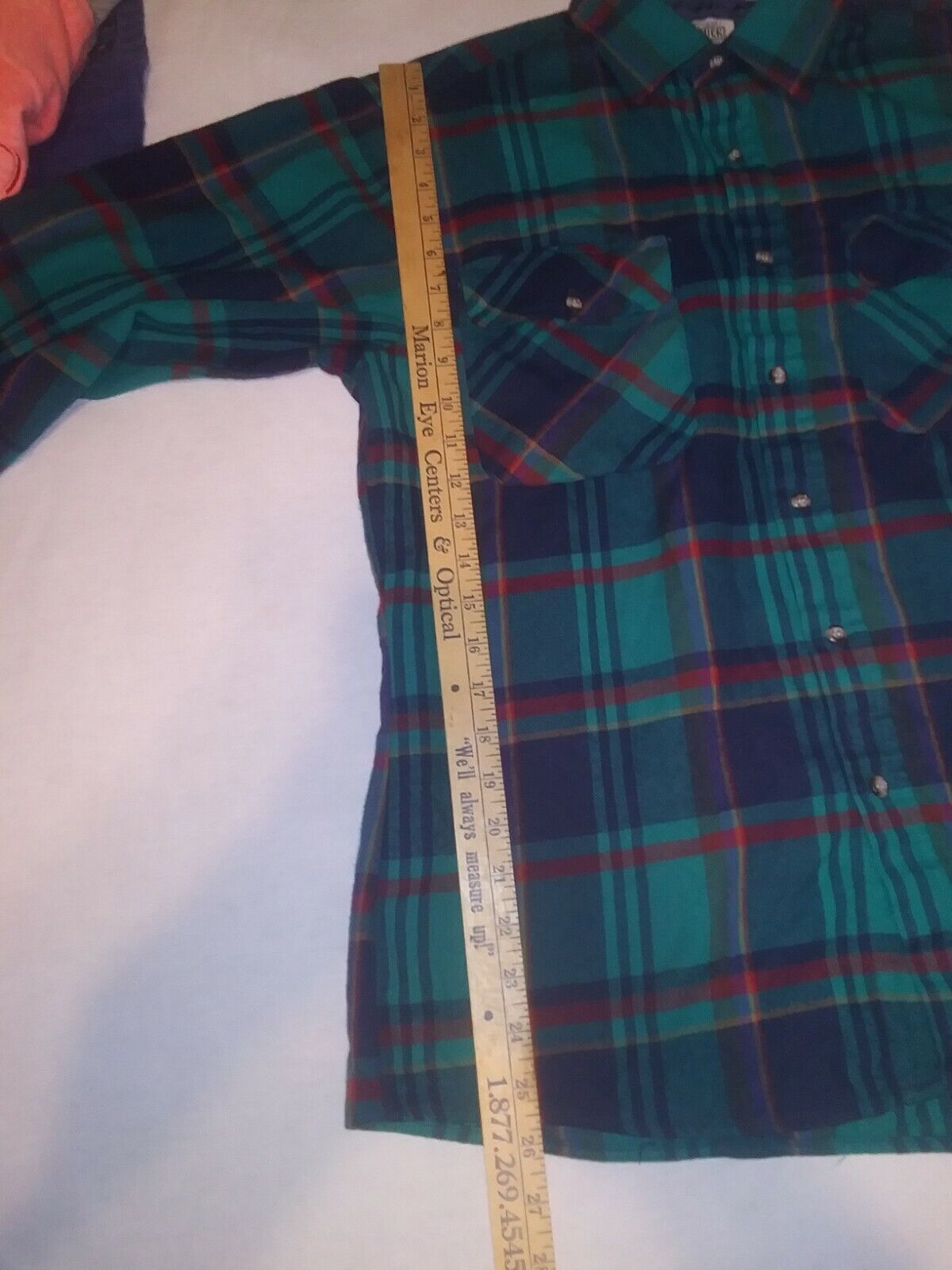 Vintage Men’s Sz Med Saugatuck Dry Goods Plaid Fl… - image 8