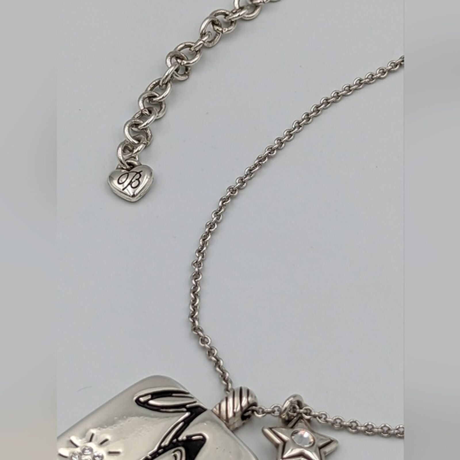 Beautiful Silver tone Diva Brighton Necklace - image 8