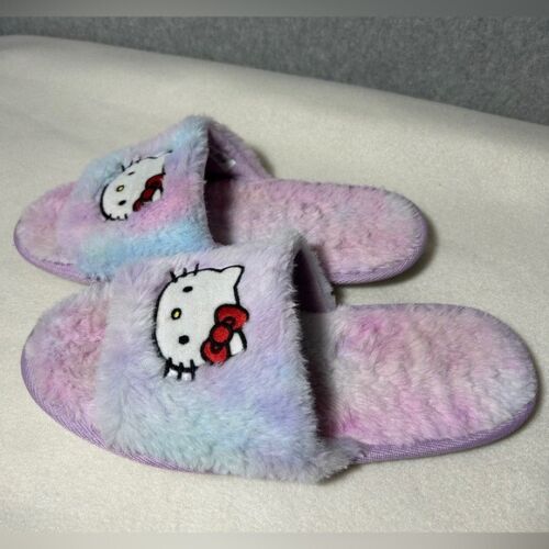 Women’s Large Pink & Blue Hello Kitty Slippers co… - image 1