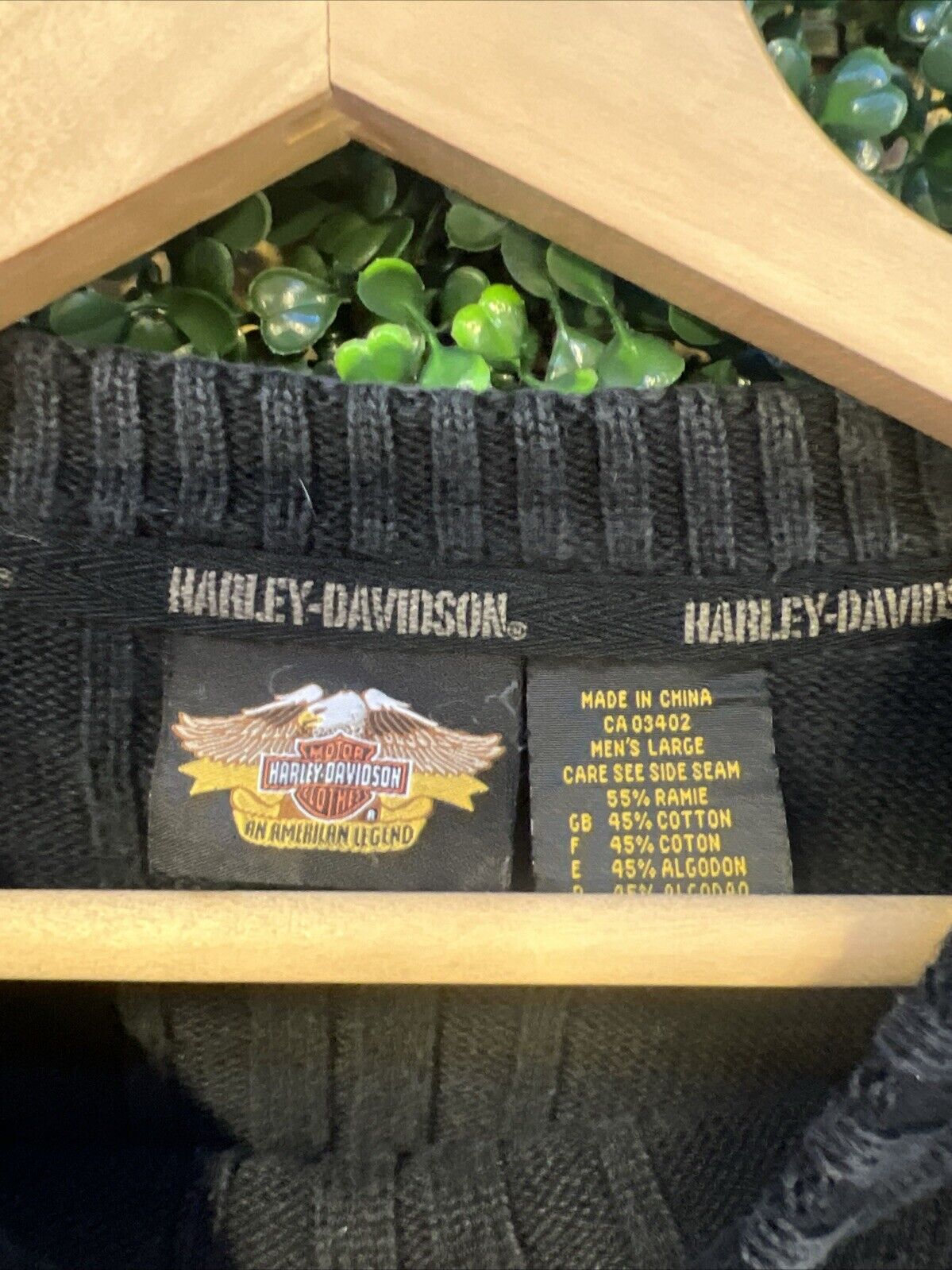 Vintage Harley Davidson Embroidered Sweater Mens … - image 4