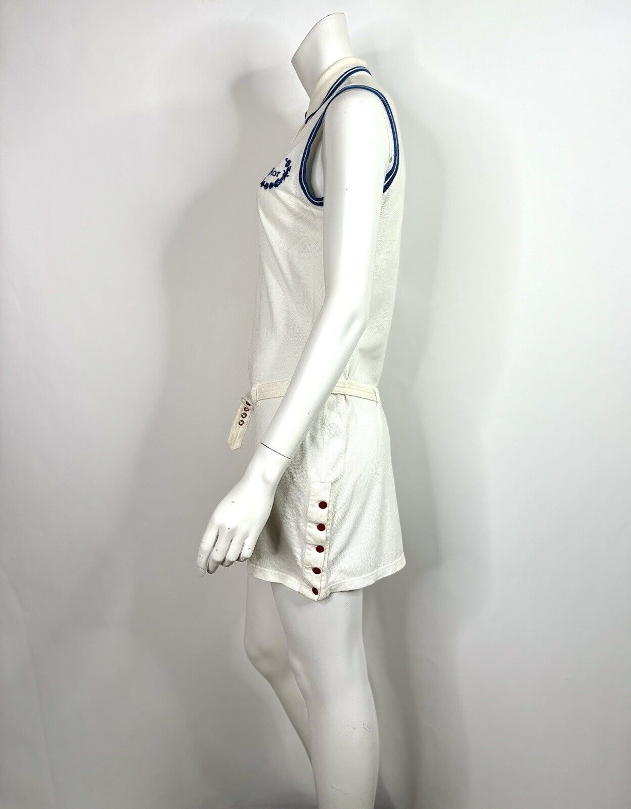 Vtg Christian Dior by John Galliano White Logo Dr… - image 4