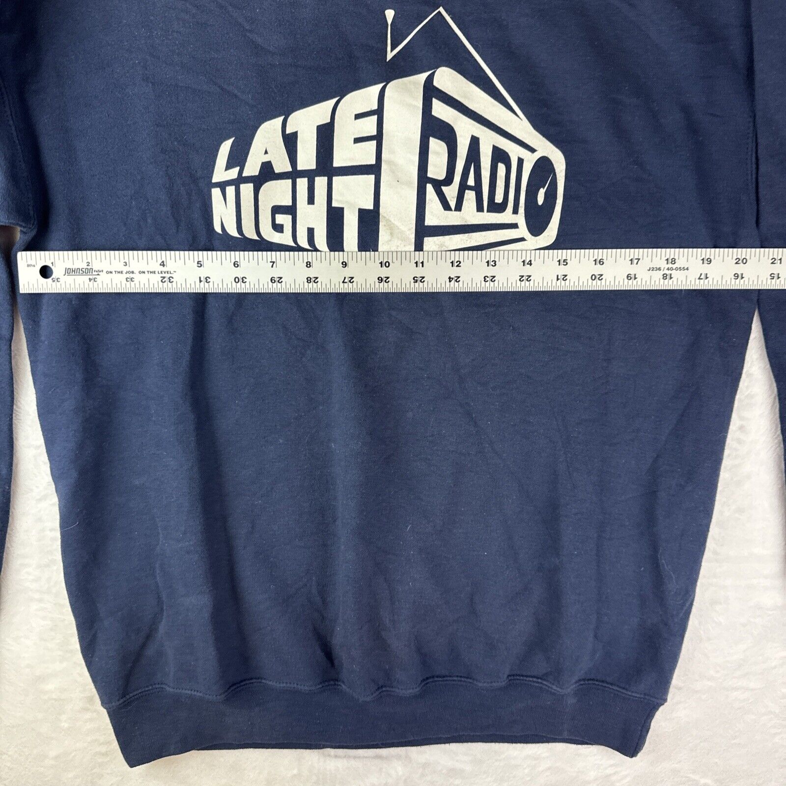 VTG Late Night Radio Crewneck Sweater Size M - image 3