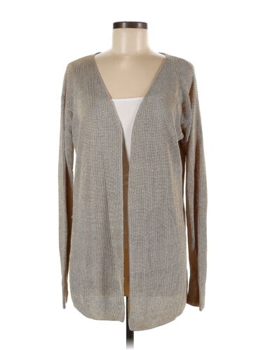 Linda Allard Ellen Tracy Women Gray Cardigan S - image 1