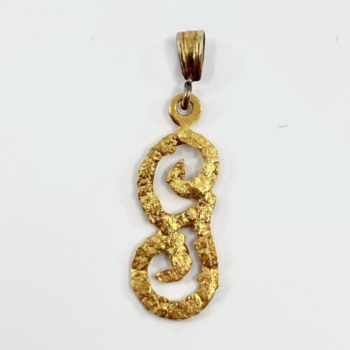 22K/14K Alaskan Yellow Gold Pressed Custom Cursiv… - image 1