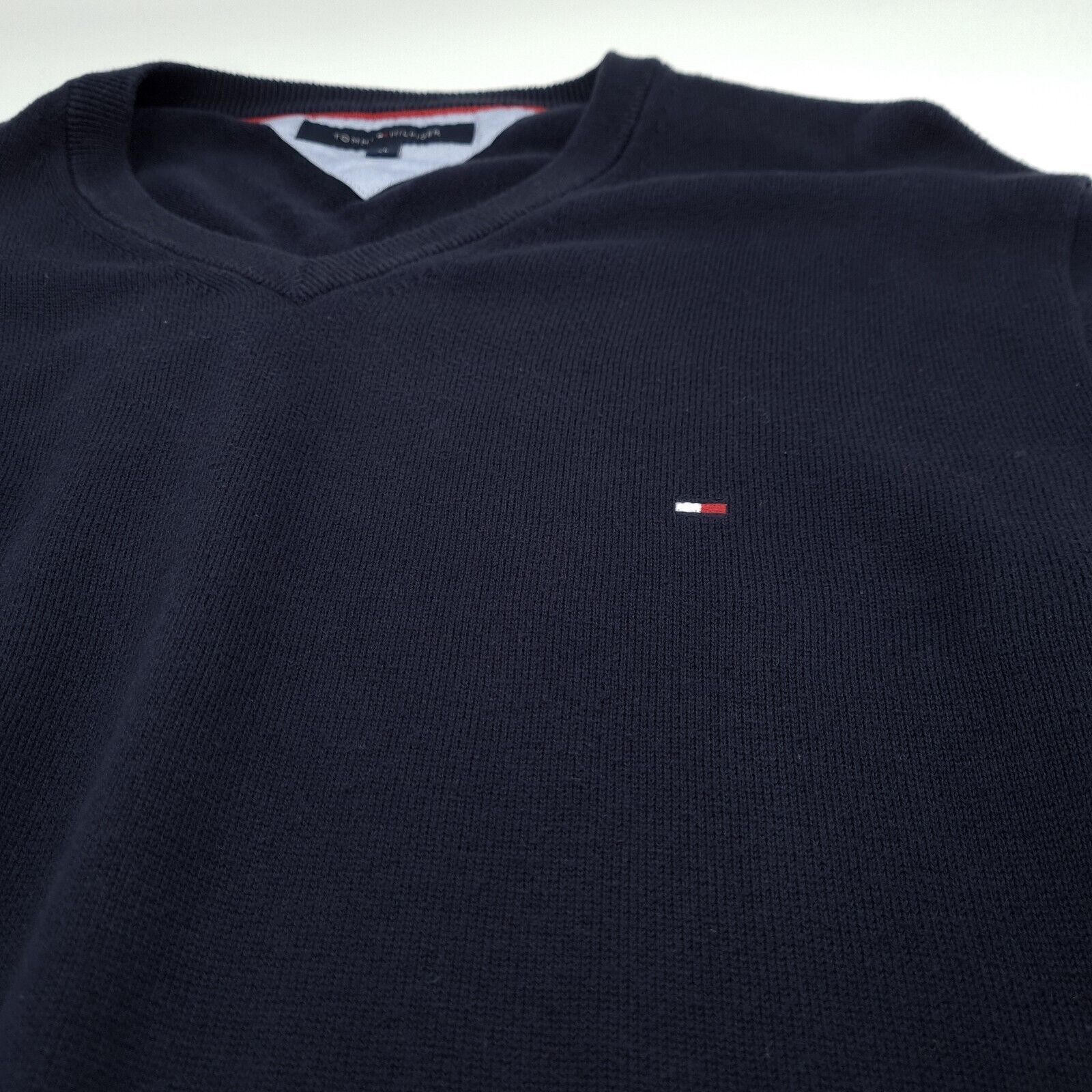 Vintage Tommy Hilfiger Men Jumper Sweater Blue Pu… - image 5