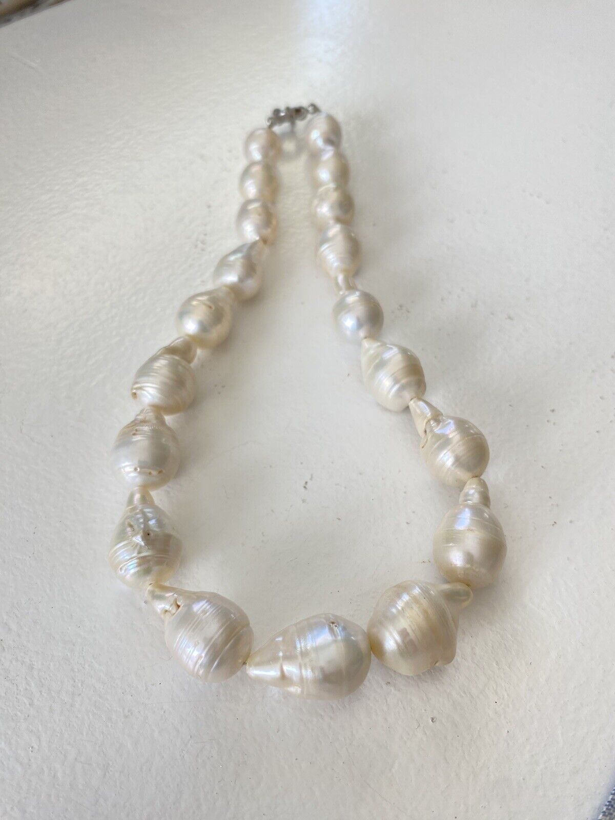 Vintage Natural Baroque Freshwater Pearl Necklace… - image 1