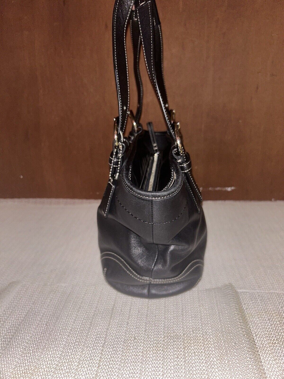 Vintage Coach Soho Tote Black - image 3