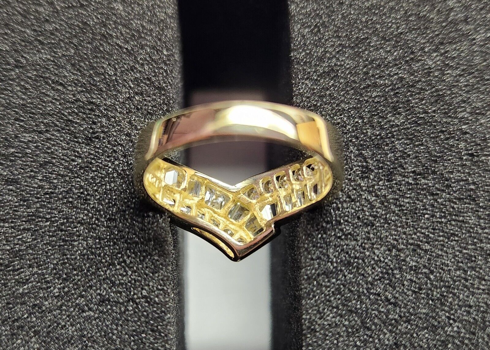 14k Yellow Gold Cubic Zirconia Ring (#1) - image 5