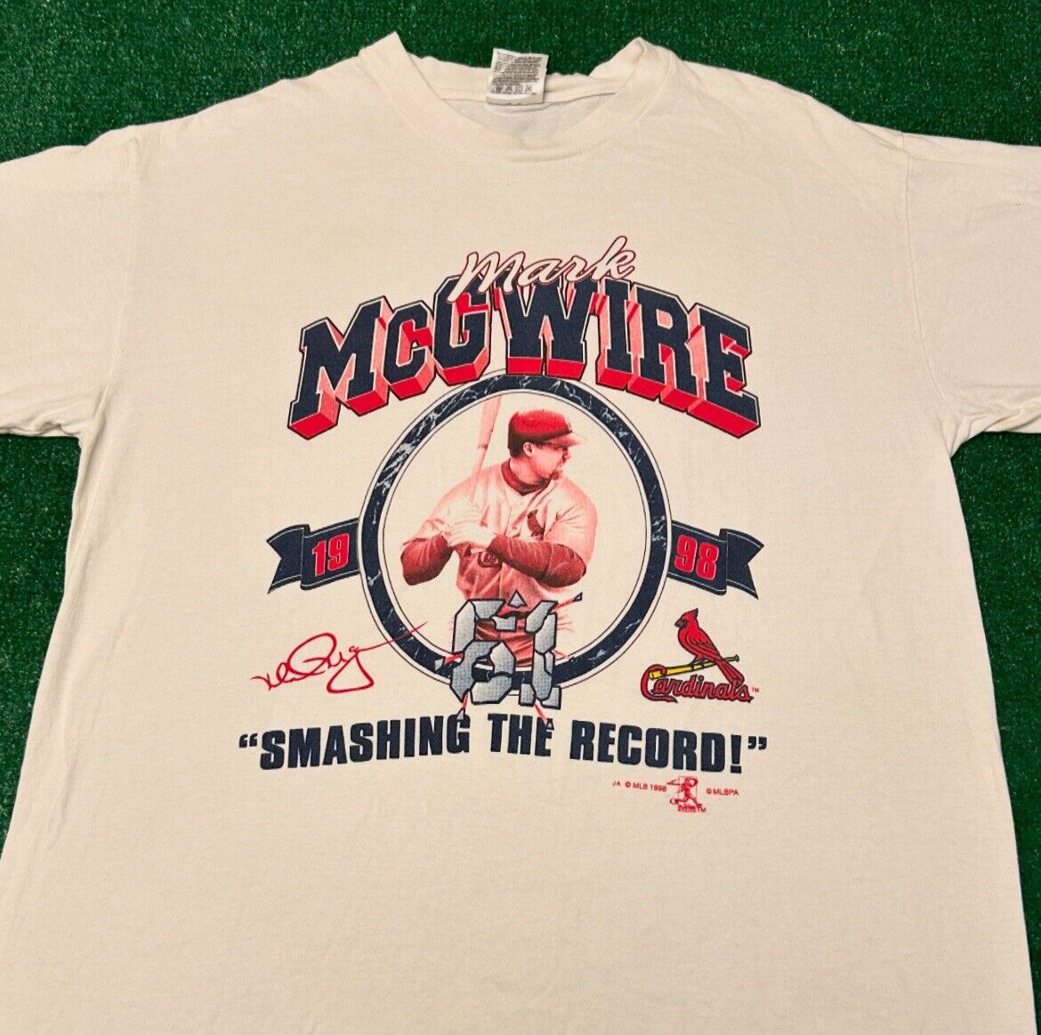 Vintage 90s St. Louis Cardinals Mark McGwire 1998… - image 3