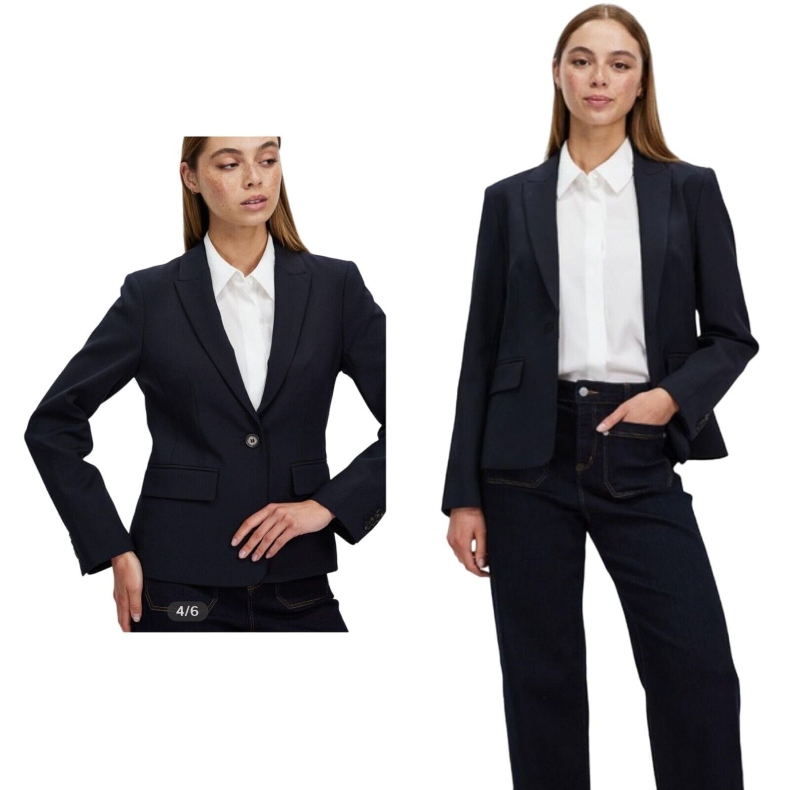 Women's David Lawrence Stevie Black Blazer, size … - image 8