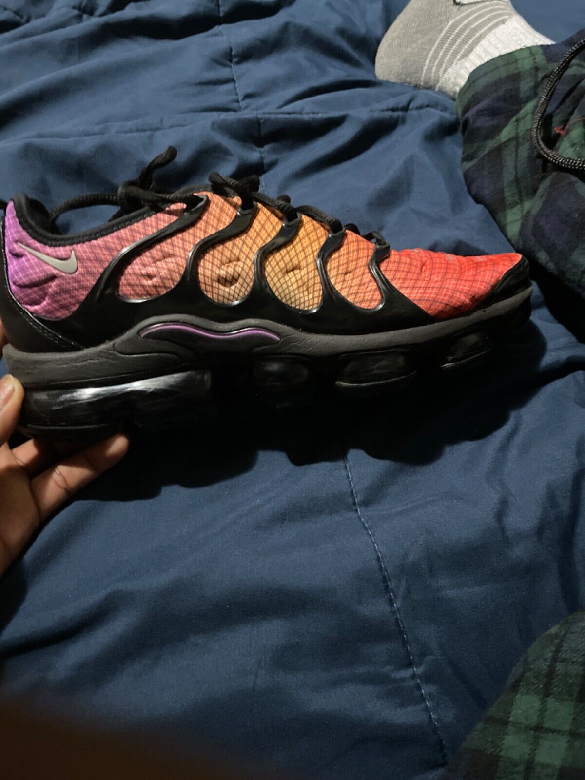 Size 9 - Nike Air VaporMax Plus Grid Sunset - image 1