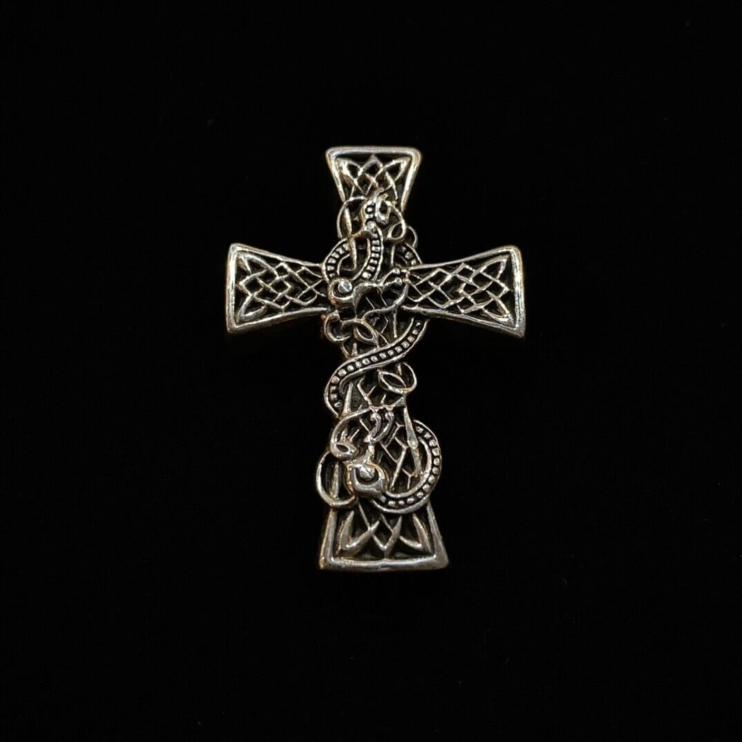 Chrome hearts 925 Silver Flame Cross pendant - image 4