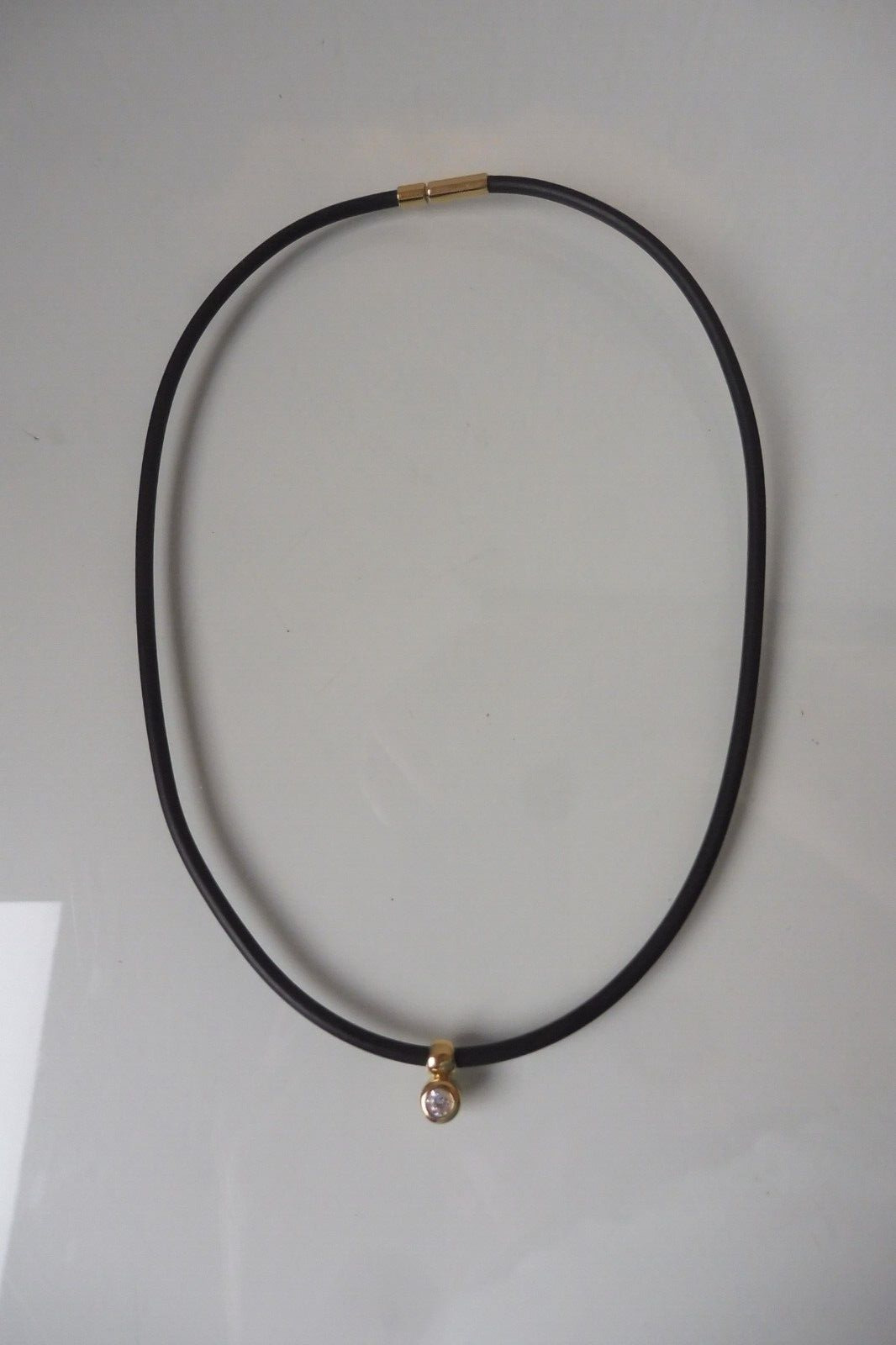 Pierre Lang Necklace, Rubber Necklace With Gold-P… - image 2