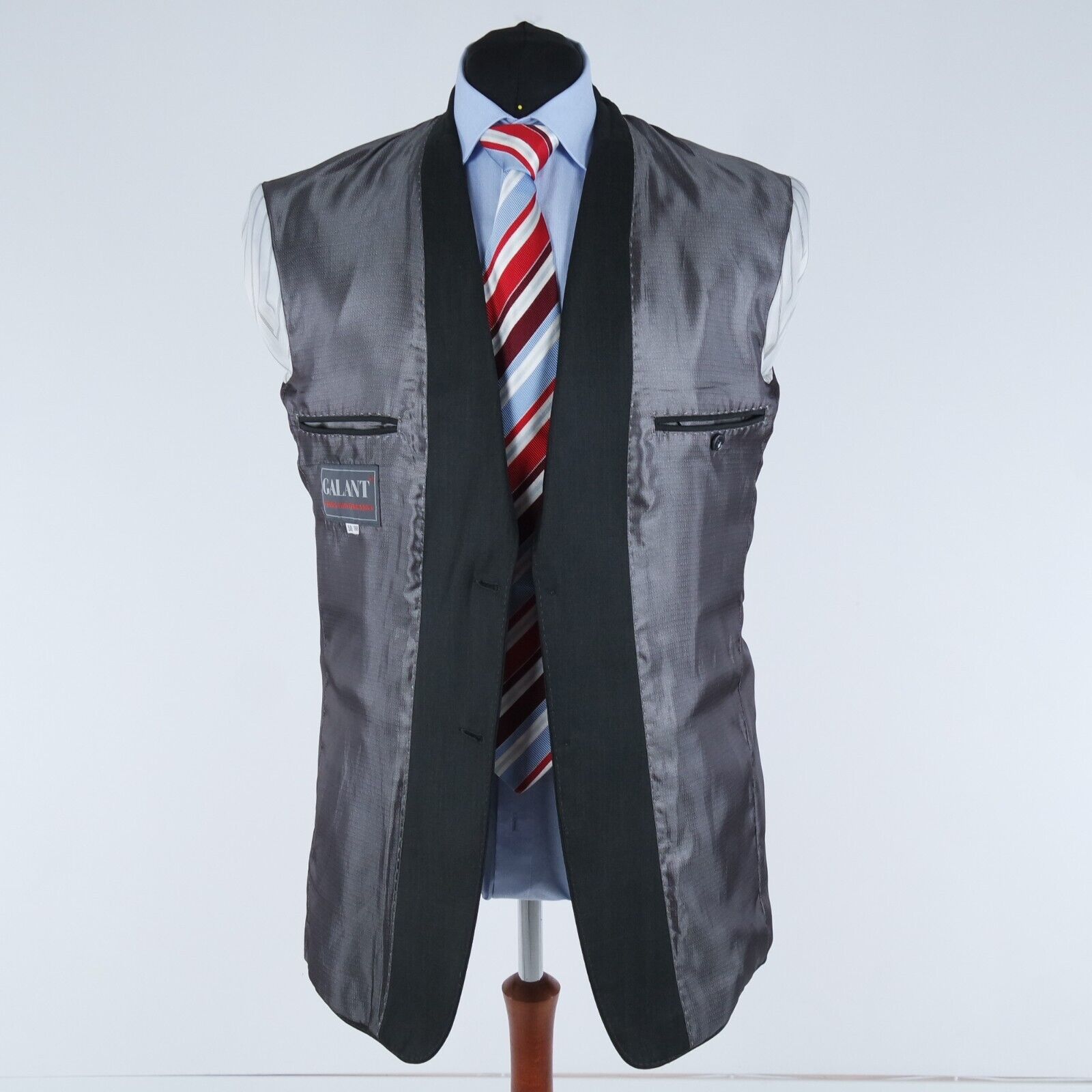 Mens Herringbone Sport Coat 42L US Size GALANT Da… - image 9