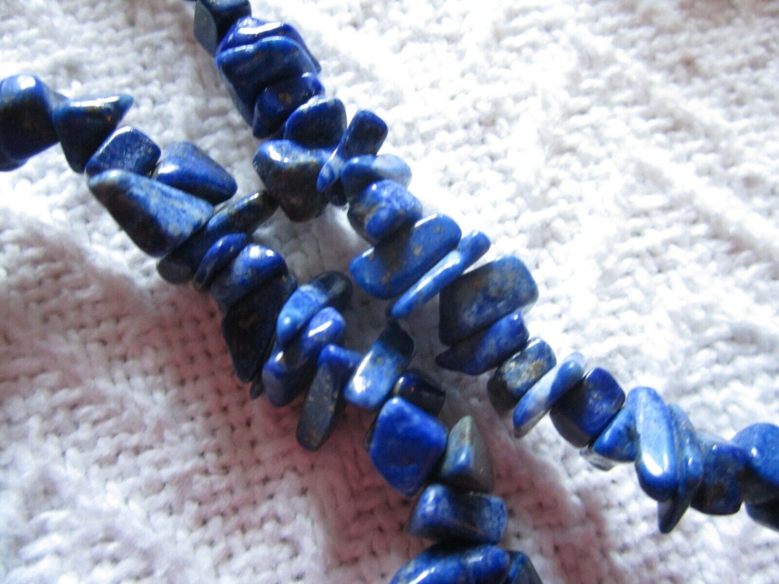 Lapis Lazulli  Necklace  40"  Nuggets   Sale - image 2