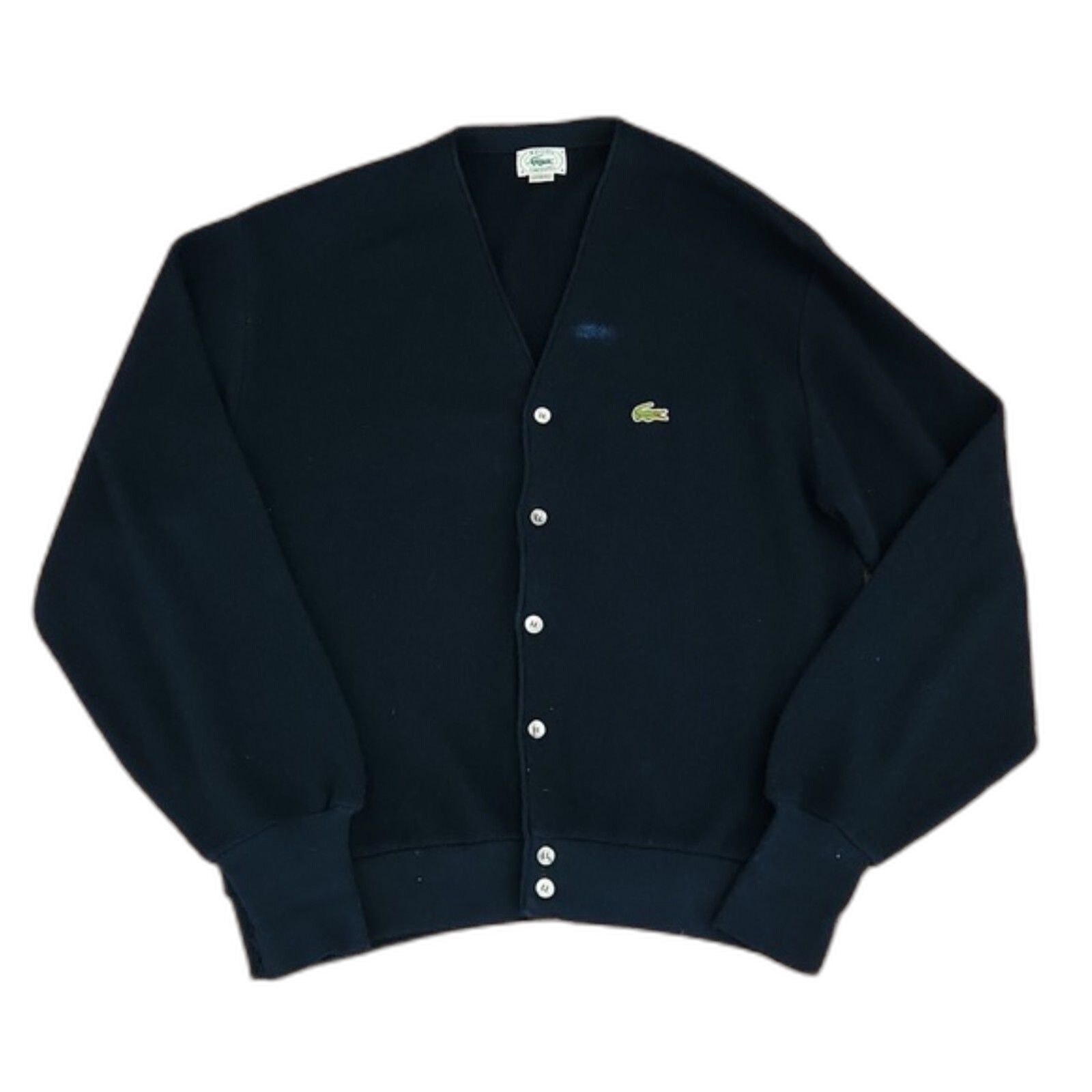 Izod Lacoste Men's Vintage Sweater Cardigan, Navy… - image 1