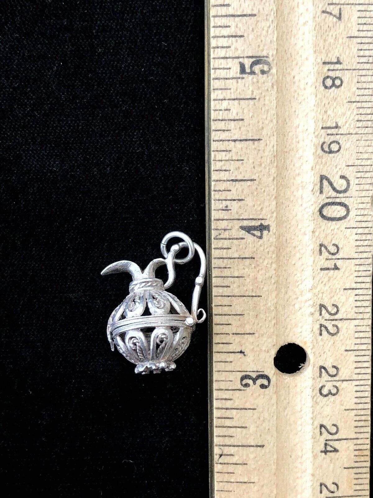 Vintage Sterling Silver Moveable Filigree Putcher… - image 8