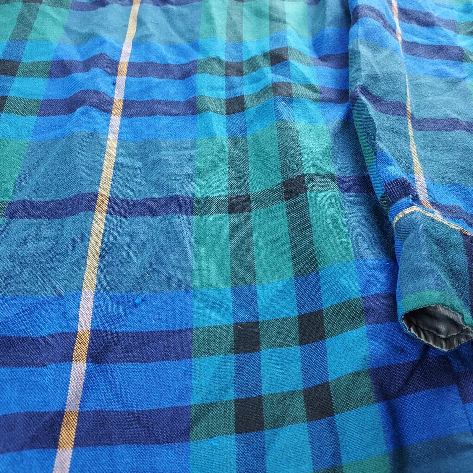 Vintage Saugatuck Dry Goods Mens Blue Green Plaid… - image 9