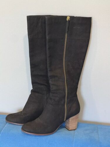 Ladies Cole Haan black leather boots size 9.5 Leat