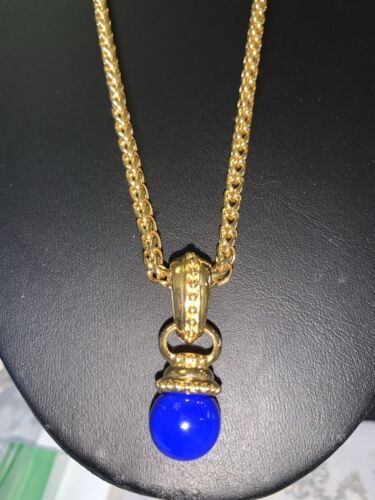 Vintage Joan Rivers Triple Gold Plated Necklace W/