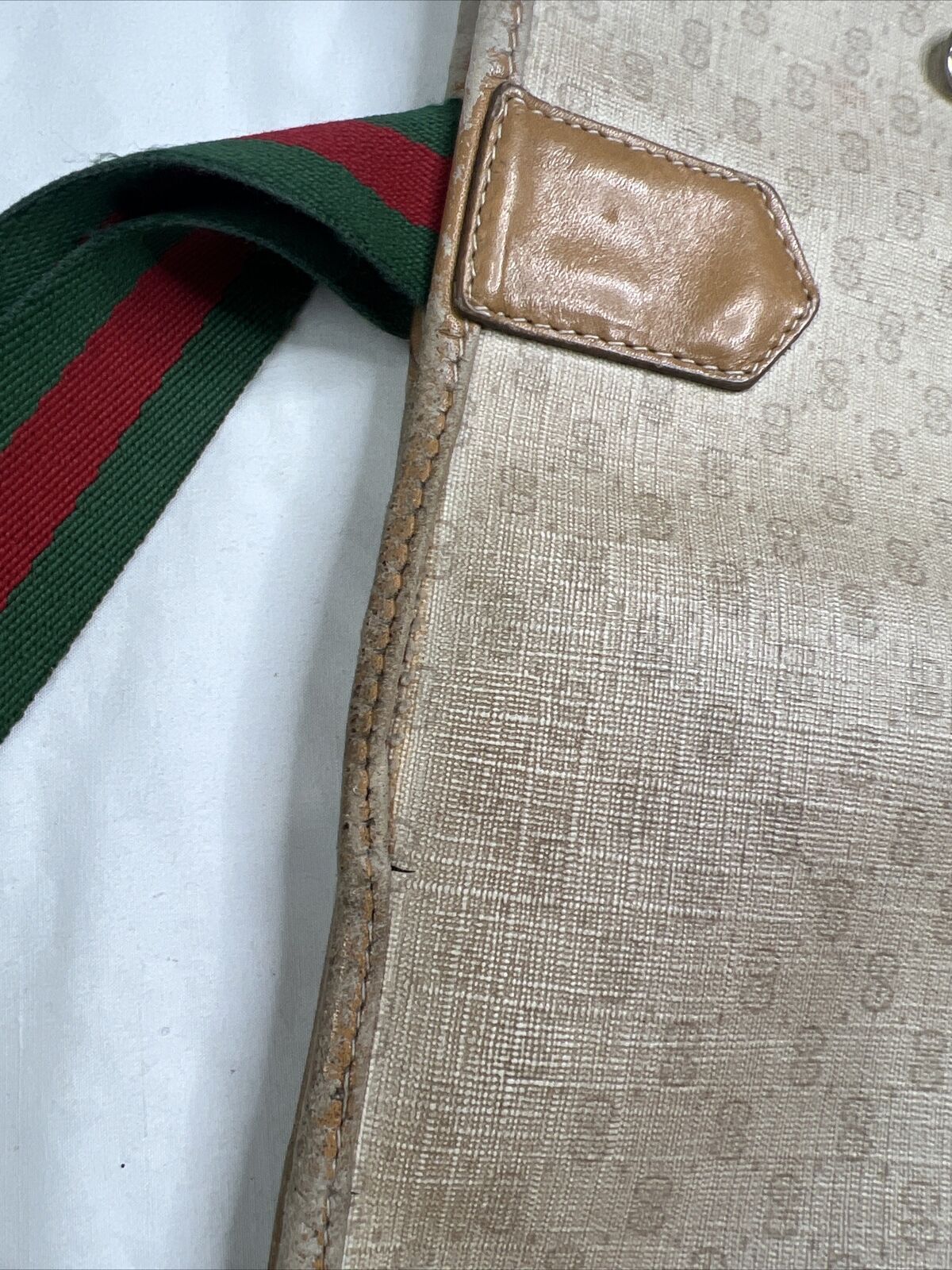 Gucci Beige GG Monogram Large Tote With Front Poc… - image 9