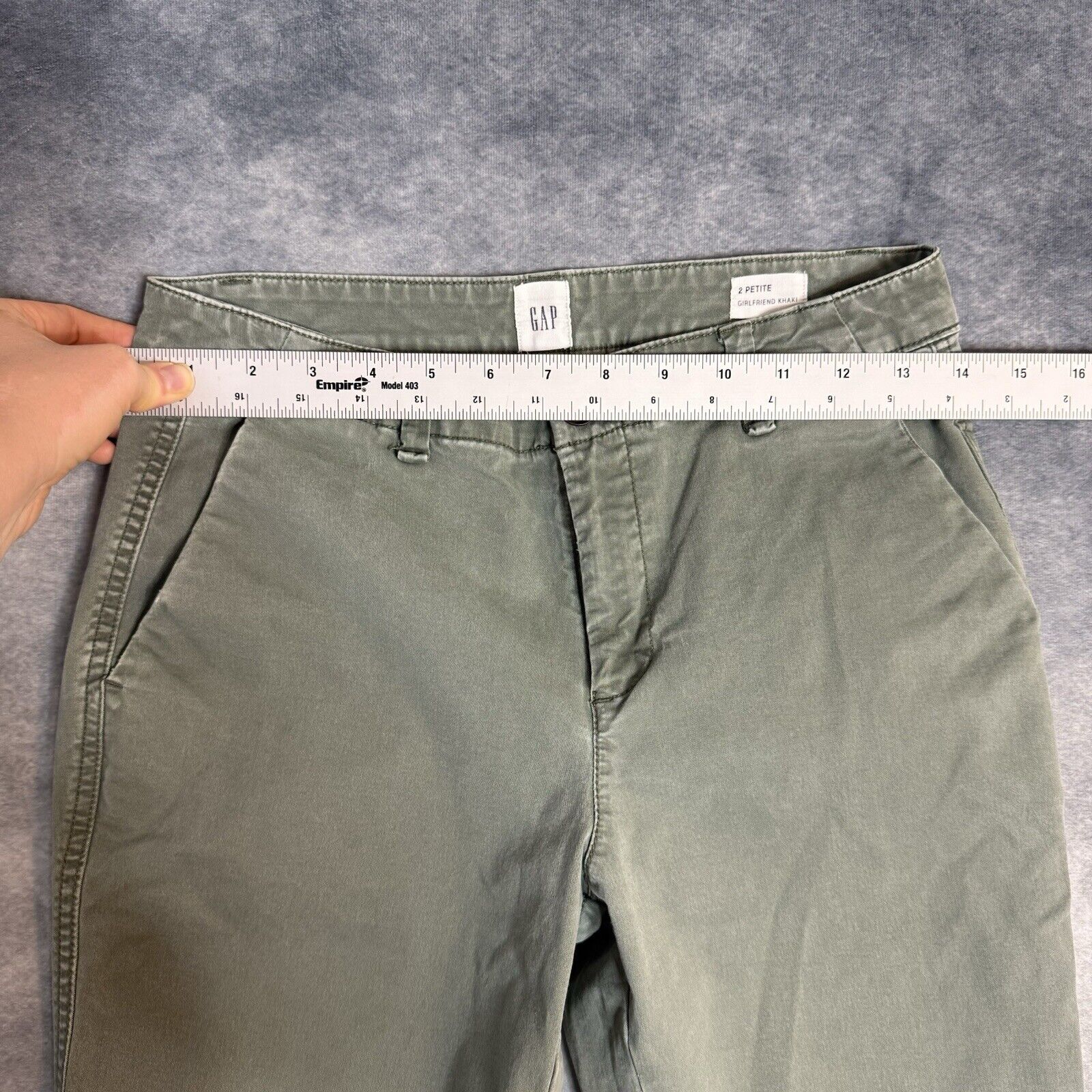 GAP Women's Size 2 Petite Pants Mid Rise Khakis G… - image 6