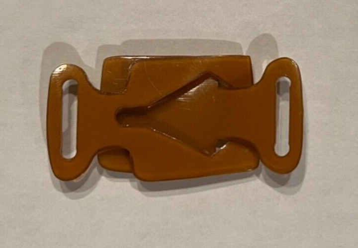 Vintage Bakelite Belt Buckle Butterscotch 1920s A… - image 3