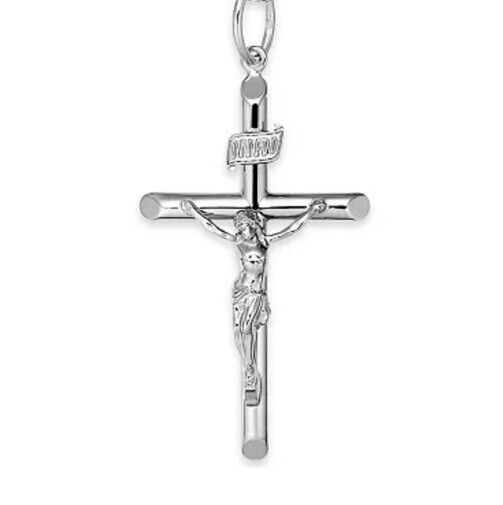 Macys-925 Sterling Silver- Large- Crucifix Cross … - image 8