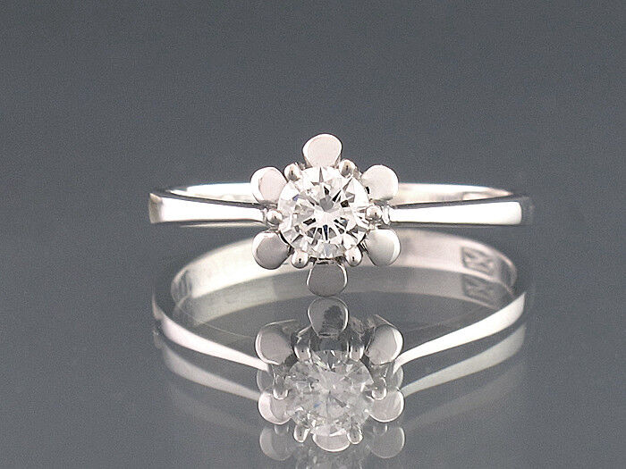 Nice Solitaire Ring With Brilliant - Approx. 0,25… - image 3