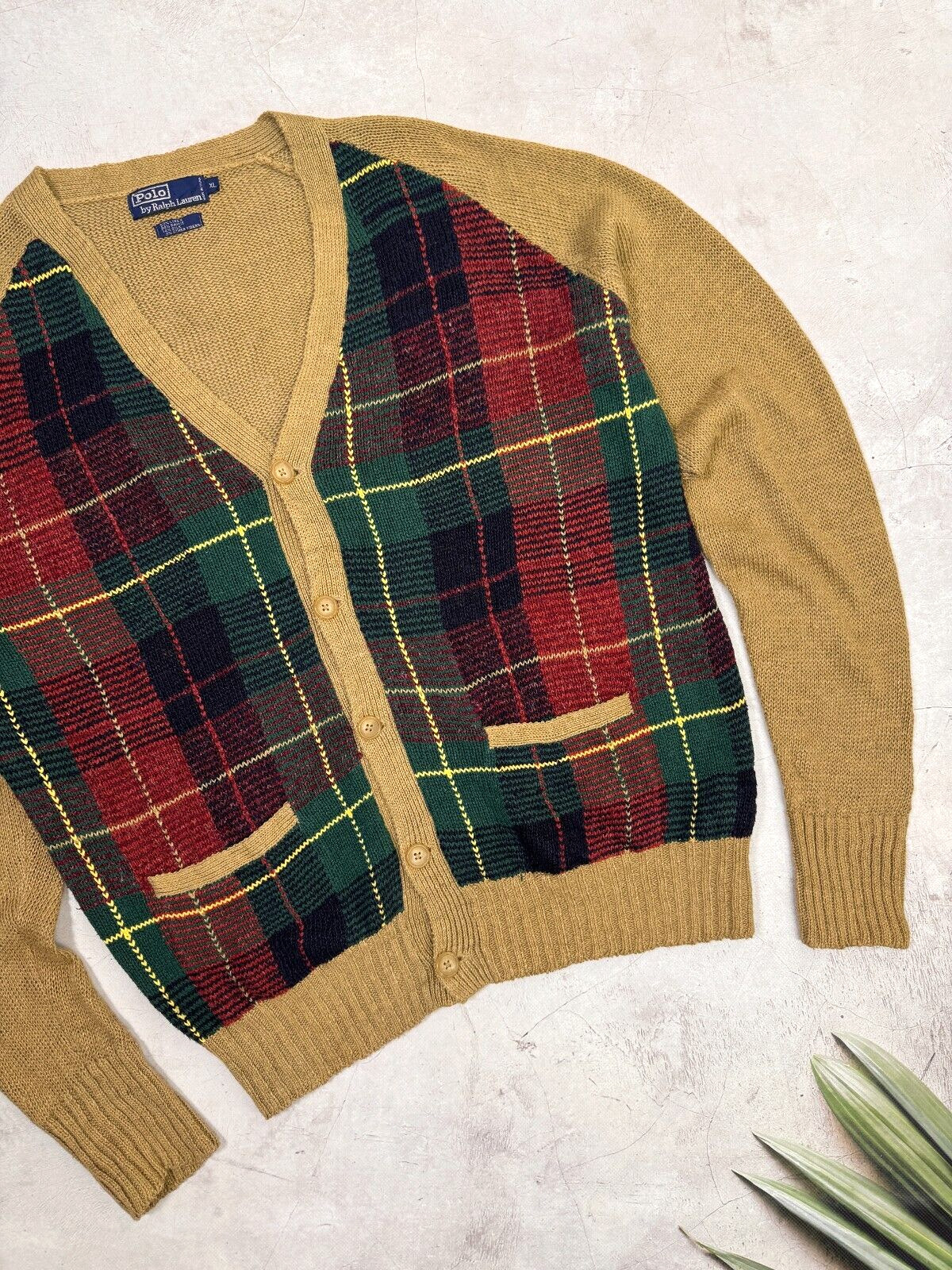 Vintage Polo Ralph Lauren Knit Cardigan Aztec Cou… - image 5