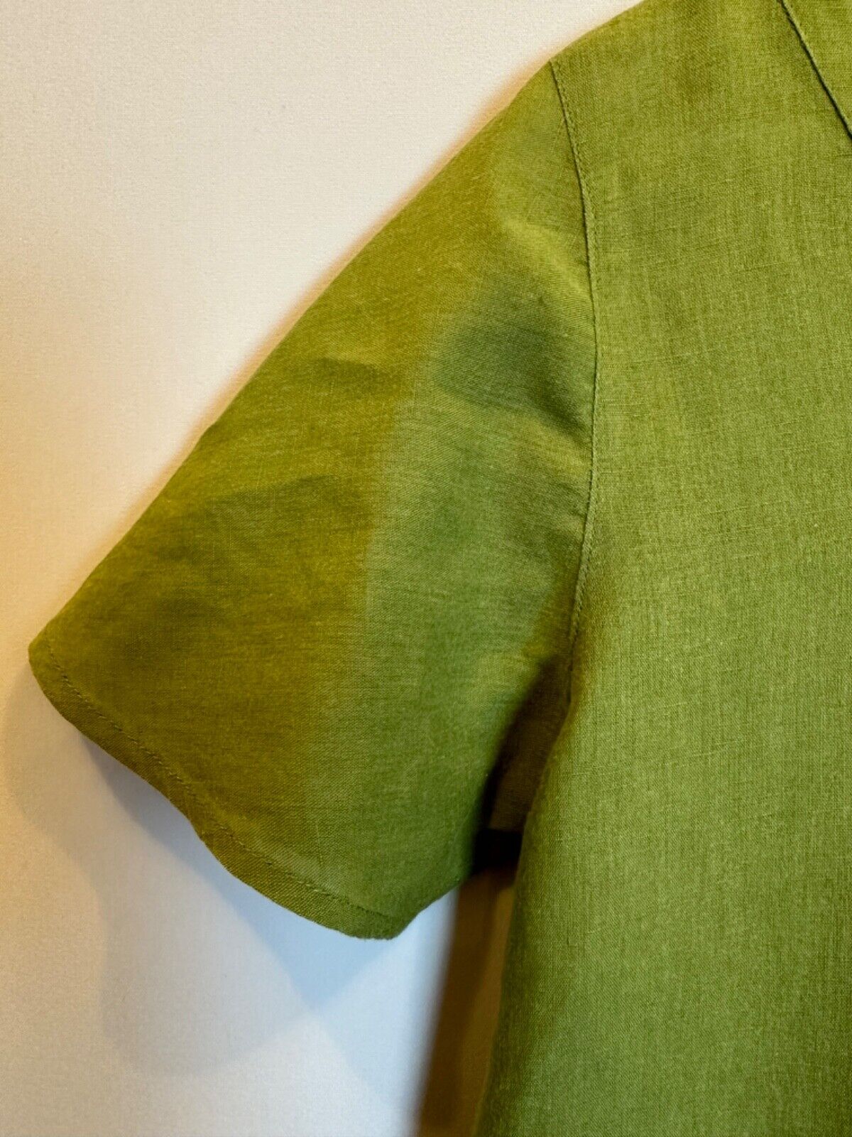 Gudrun Sjoden Size M Green Cotton Linen Lagenlook… - image 13