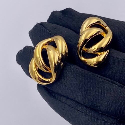 NAPIER Vintage Pretzel Style Cutout Golden Pierce… - image 1