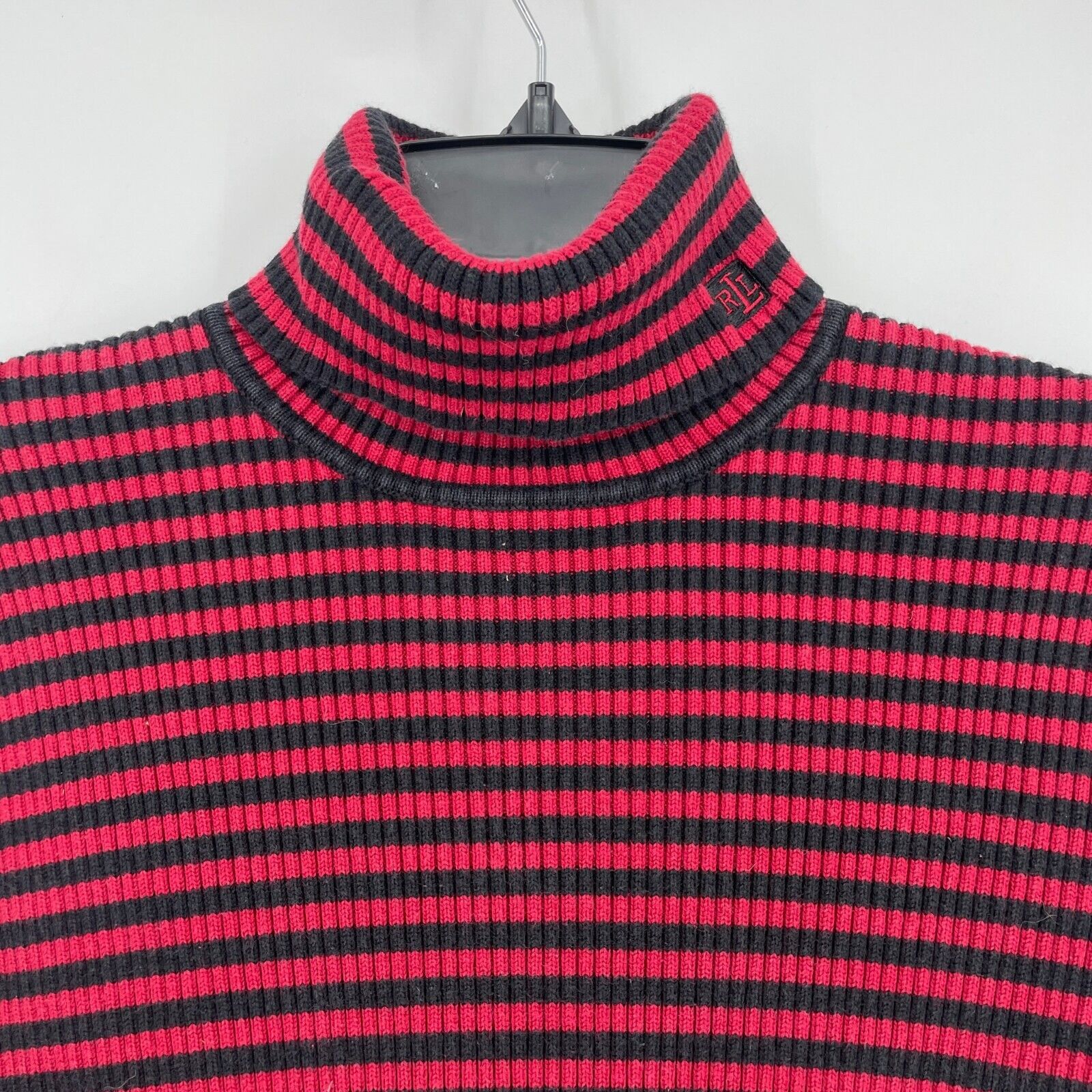 Lauren Ralph Lauren Sweater Women's Sz P/M Red Bl… - image 5