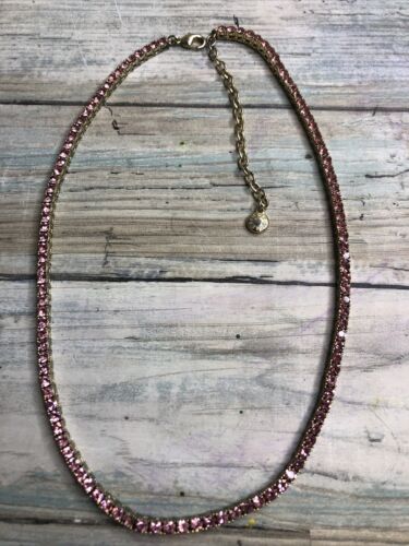 BaubleBar Bennet Statement Necklace 19" Pink Facet