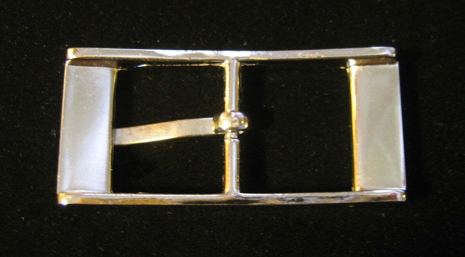 Vintage New York & Co Brushed Chrome Belt Buckle - image 5